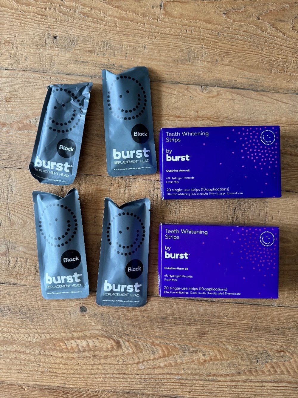 Burst 4 Replacement Heads, 2 Whitenting Boxes
